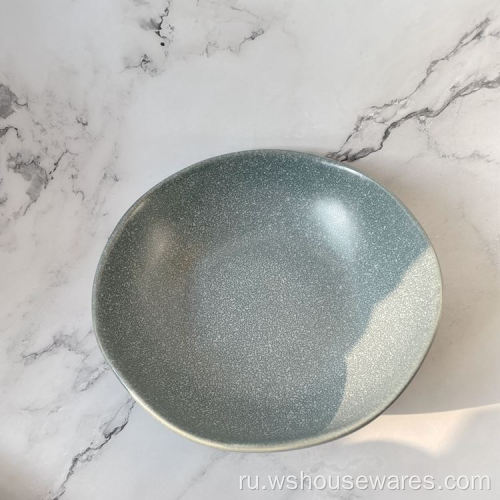 Камень керамическая круглая пластина Dinnowset реактивной застекленной